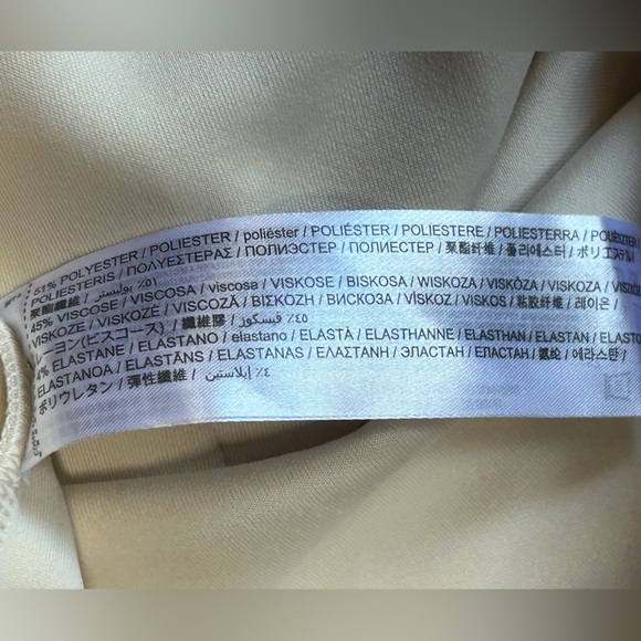 Mango MNG Beige Quarter Zip Oversized High Neck Sweater Casual Comfort Women SzS - Picture 11 of 12